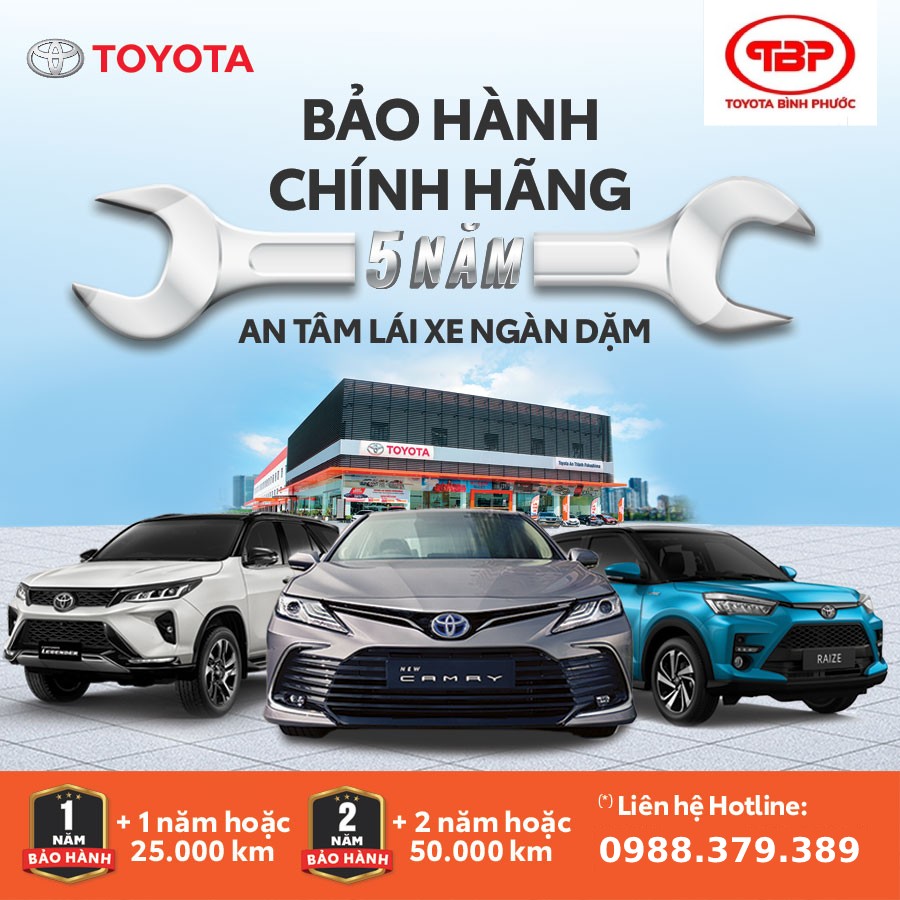 Gói Gia Hạn Bảo Hành Lên Đến 5 Năm Hoặc 150.000 Km Tại TBP